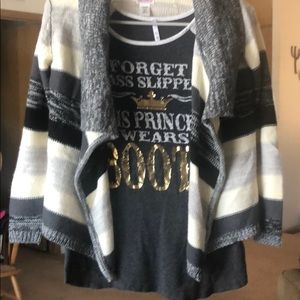 2 for 1 deal! Sweater and Long Sleeve Tee